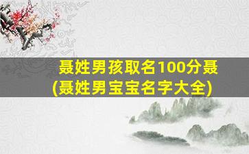 聂姓男孩取名100分聂(聂姓男宝宝名字大全)